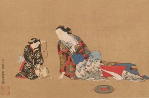 Masterpieces selected from the Ukiyoye School, Pl.02 by Shiichi Tajima Oil Painting