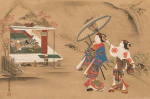 Masterpieces selected from the Ukiyoye School, Pl.03 by Shiichi Tajima Oil Painting