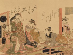 Masterpieces selected from the Ukiyoye School, Pl.06 by Shiichi Tajima Oil Painting