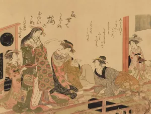 Masterpieces selected from the Ukiyoye School, Pl.06 by Shiichi Tajima Oil Painting