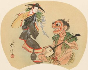 Masterpieces selected from the Ukiyoye School, Pl.08 by Shiichi Tajima Oil Painting