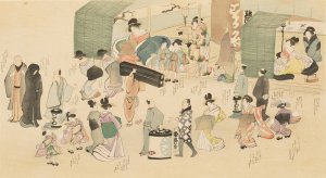 Masterpieces selected from the Ukiyoye School, Pl.10 by Shiichi Tajima Oil Painting