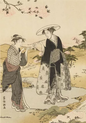 Masterpieces selected from the Ukiyoye School, Pl.12 by Shiichi Tajima Oil Painting