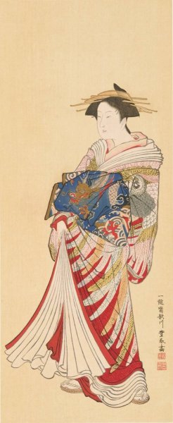 Masterpieces selected from the Ukiyoye School, Pl.14 by Shiichi Tajima Oil Painting