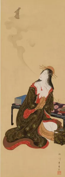 Masterpieces selected from the Ukiyoye School, Pl.15 Oil painting by Shiichi Tajima