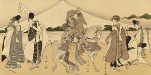 Masterpieces selected from the Ukiyoye School, Pl.16 by Shiichi Tajima Oil Painting