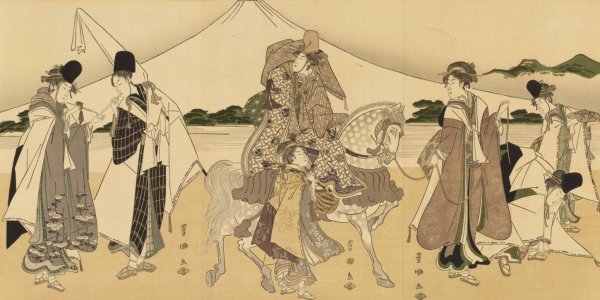 Main Product Photo of Masterpieces selected from the Ukiyoye School, Pl.16  Painting by Shiichi Tajima