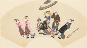 Masterpieces selected from the Ukiyoye School, Pl.18 by Shiichi Tajima Oil Painting