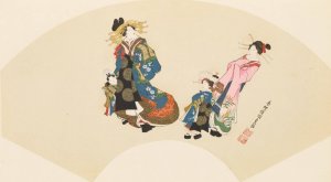 Masterpieces selected from the Ukiyoye School, Pl.19 by Shiichi Tajima Oil Painting