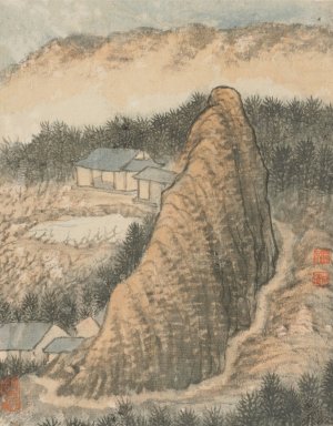Reminiscences of Qinhuai River pl8 by Shitao Oil Painting