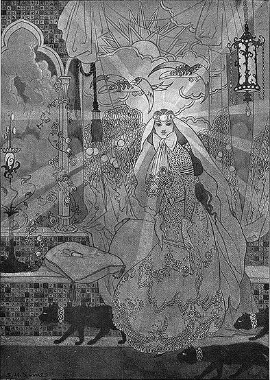 Main Product Photo of The Light of Ong Zwarba Painting by Sidney H. Sime