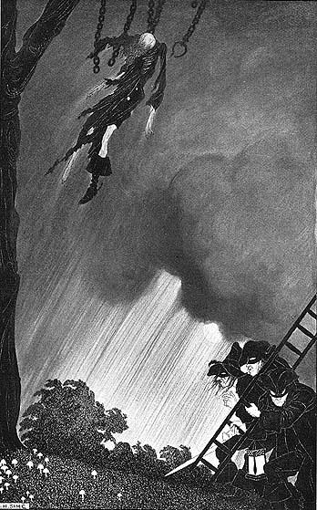 Tom o' the Roads by Sidney H. Sime - Hand-Painted Oil Painting Reproduction