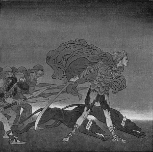 Welleran! And the Sword of Welleran Oil painting by Sidney H. Sime