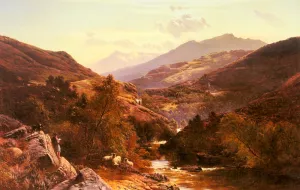 Glen Falock, Dunbartonshire by Sidney Richard Percy Oil Painting