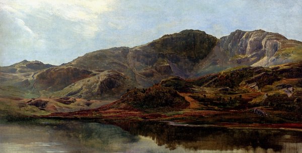 Landscape With A Lake, And Mountains Beyond