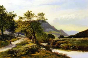 Near Trefriw, North Wales by Sidney Richard Percy Oil Painting