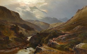 On The Road To Loch Turret, Crieff by Sidney Richard Percy Oil Painting