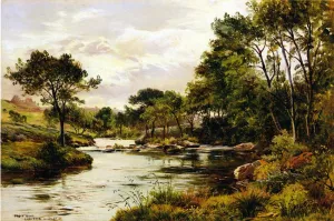 Pen-y-Bont, Llanbedr, North Wales Oil painting by Sidney Richard Percy