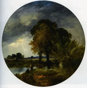 River Landscape Pair Part 2 by Sidney Richard Percy Oil Painting