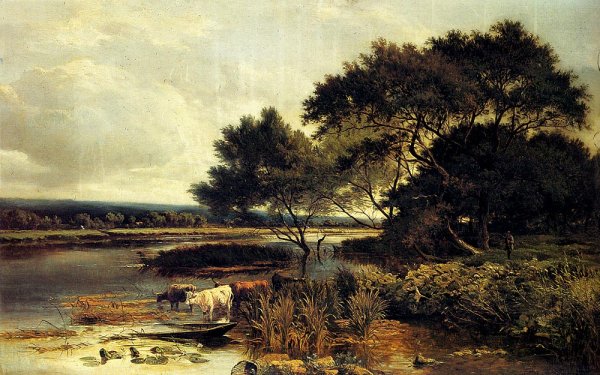 Main Product Photo of Streatly on Thames Painting by Sidney Richard Percy