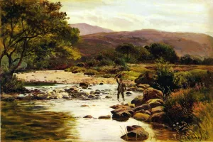 The Artro, Llanbedr, North Wales by Sidney Richard Percy Oil Painting