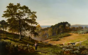 The Bonnie Moor with Bracken Clad by Sidney Richard Percy - Oil Painting Reproduction