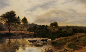 The Wye Oil painting by Sidney Richard Percy