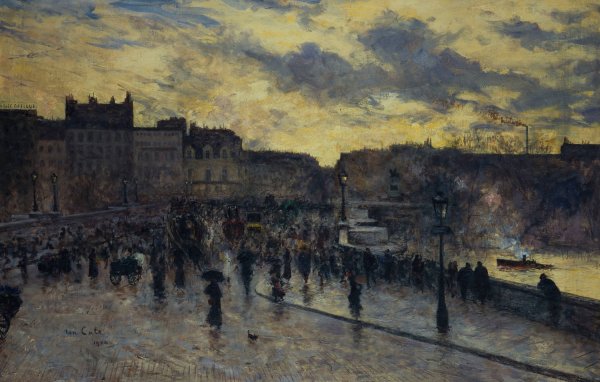 Main Product Photo of Le Pont-Neuf, vu du quai de la Megisserie  Painting by Siebe Johannes Ten Cate
