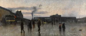 Les ruines des Tuileries et la place du Carroussel, 1er arrondissement by Siebe Johannes Ten Cate Oil Painting