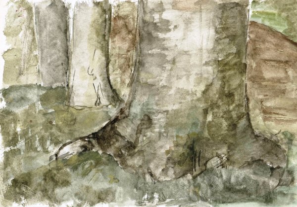 Bomen  by Sientje Mesdag Van Houten - Hand-Painted Oil Painting Reproduction