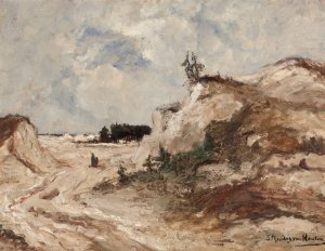 Landscape with Pine Trees by Sientje Mesdag Van Houten Oil Painting