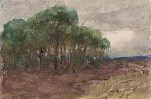 Landschap by Sientje Mesdag Van Houten Oil Painting