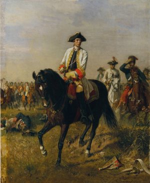 Feldmarschall Gideon Ernst Freiherr von Loudon by Sigmund L'Allemand Oil Painting