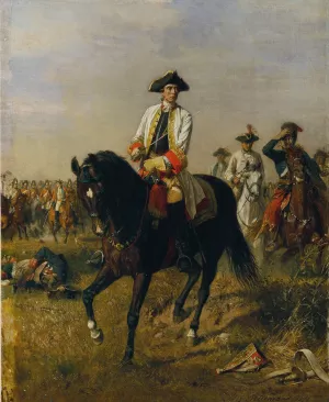 Feldmarschall Gideon Ernst Freiherr von Loudon by Sigmund L'Allemand Oil Painting
