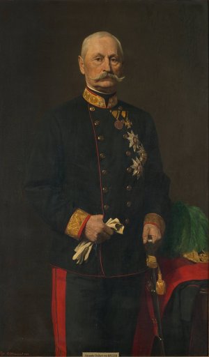 General der Kavallerie Alexander Freiherr von Koller by Sigmund L'Allemand Oil Painting