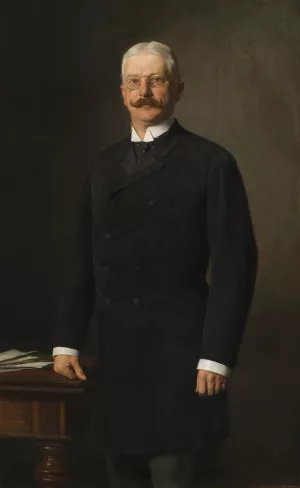 Minister Paul Gautsch Freiherr von Frankenthurn Oil painting by Sigmund L'Allemand