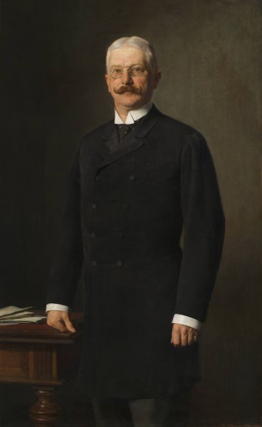 Minister Paul Gautsch Freiherr von Frankenthurn  by Sigmund L'Allemand - Hand-Painted Oil Painting Reproduction