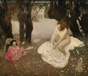 Der Zwerg und das Weib by Sigmund Walter Hampel Der Zwerg und das Weib by Sigmund Walter Hampel Oil Painting