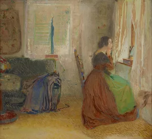 Zimmer In Einem Alten Forsthaus by Sigmund Walter Hampel Zimmer In Einem Alten Forsthaus by Sigmund Walter Hampel Oil Painting