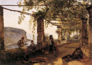 Terrace at Sorrento painting by Sylvester Shchedrin
