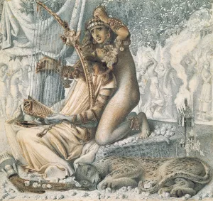Babylon Hath Been a Golden Cup by Simeon Solomon Oil Painting