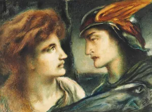 Mercury And Proserpina by Simeon Solomon Oil Painting