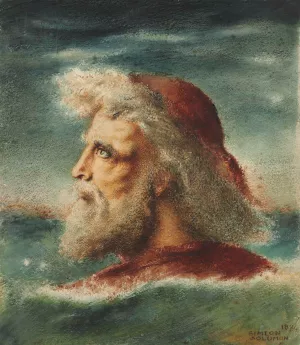 St Peter On The Sea by Simeon Solomon Oil Painting