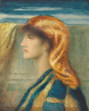 The Golden Headdress by Simeon Solomon Oil Painting