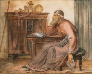 The Seer by Simeon Solomon Oil Painting