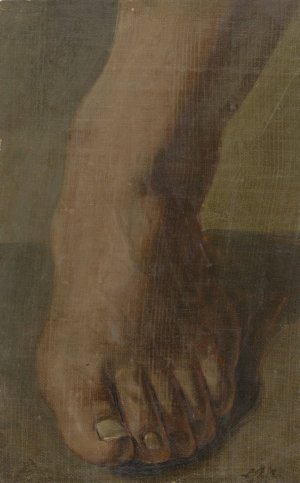 A Left Foot by Simon Andreas Krausz Oil Painting