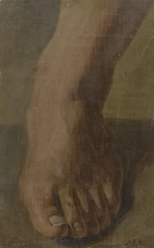 A Left Foot by Simon Andreas Krausz Oil Painting