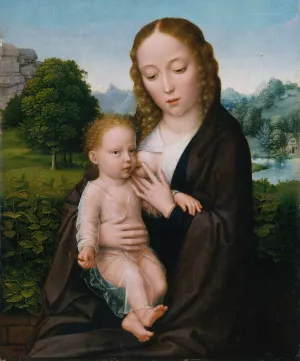 Virgin and Child Oil painting by Simon Bening