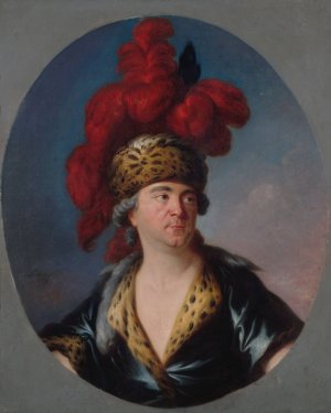 Portrait de Henri-Louis Lekain by Simon-Bernard Lenoir Oil Painting
