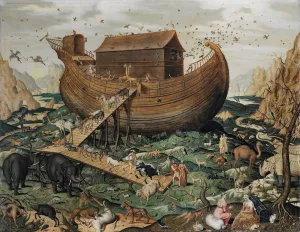 Noah's Ark on the Mount Ararat by Simon De Myle Oil Painting